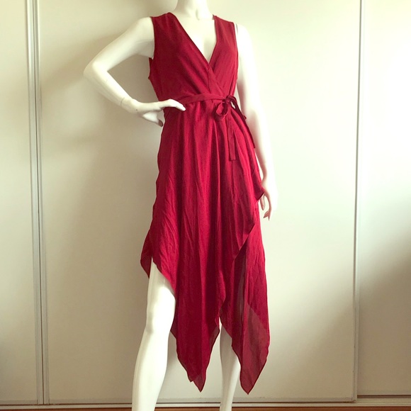 Haute Hippie Dresses & Skirts - Haute Hippie Silk Bordeaux Wrap Dress